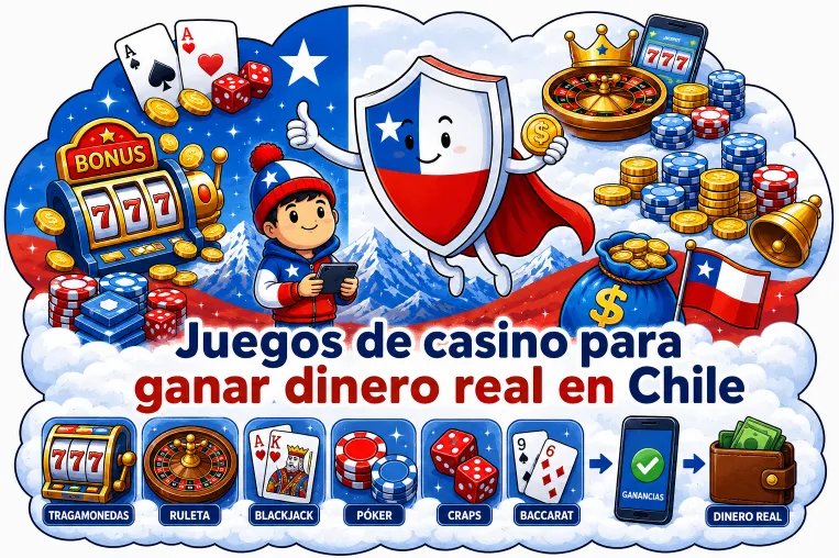 Juegos de casino para ganar dinero real en Chile