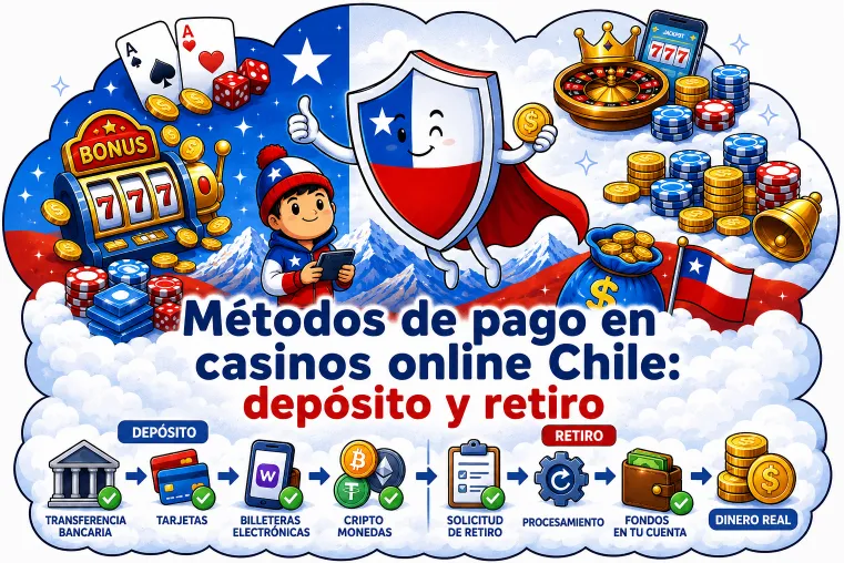 Métodos de pago en casinos online Chile: depósito y retiro